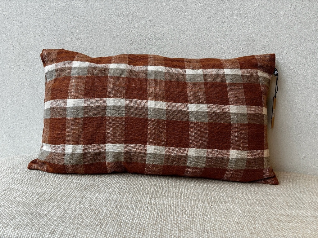 Woven Cushion country 60x35cm orange