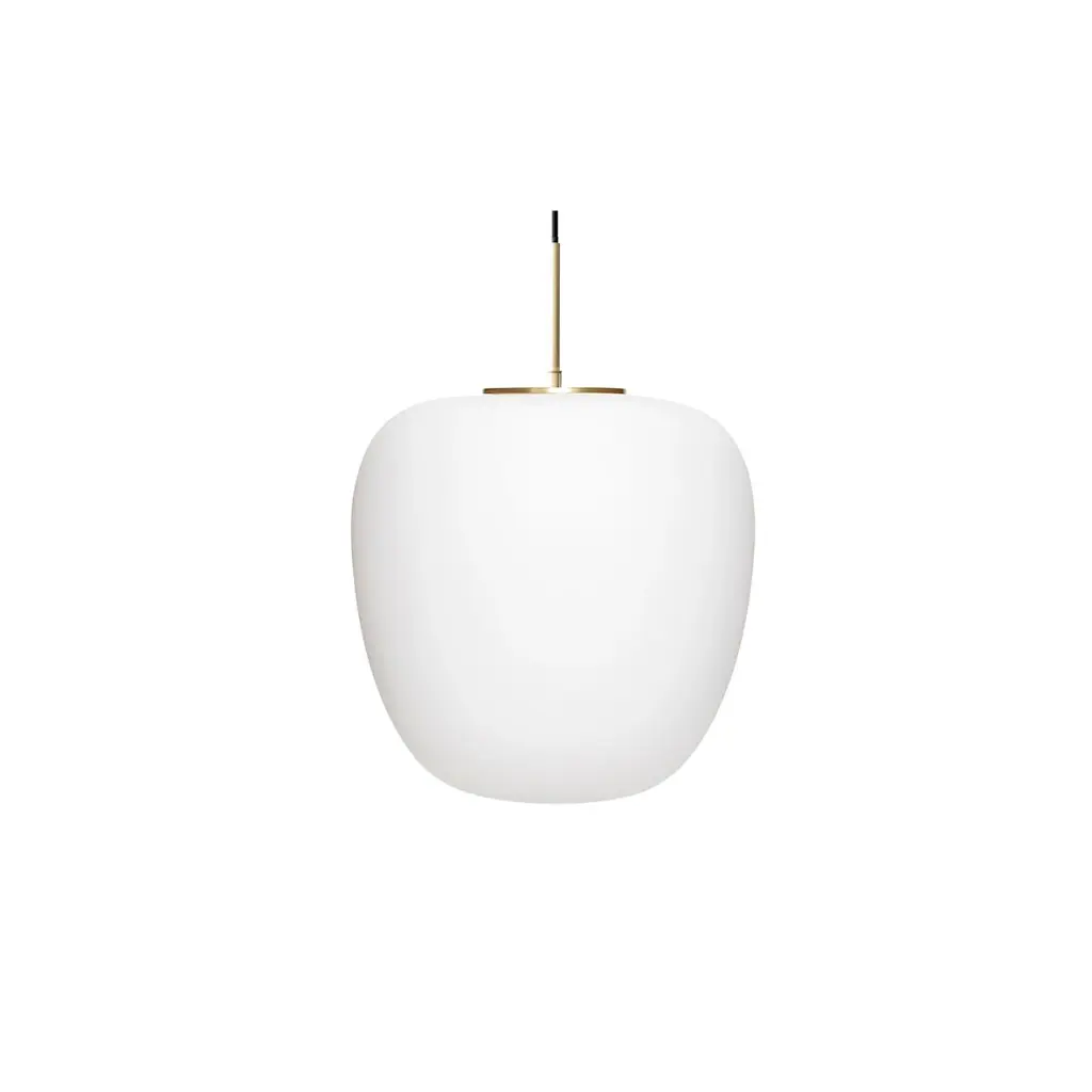 suspension muse pendant globe white 40xh40cm