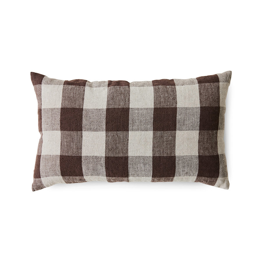 Woven coussin vineyard brun 60x35