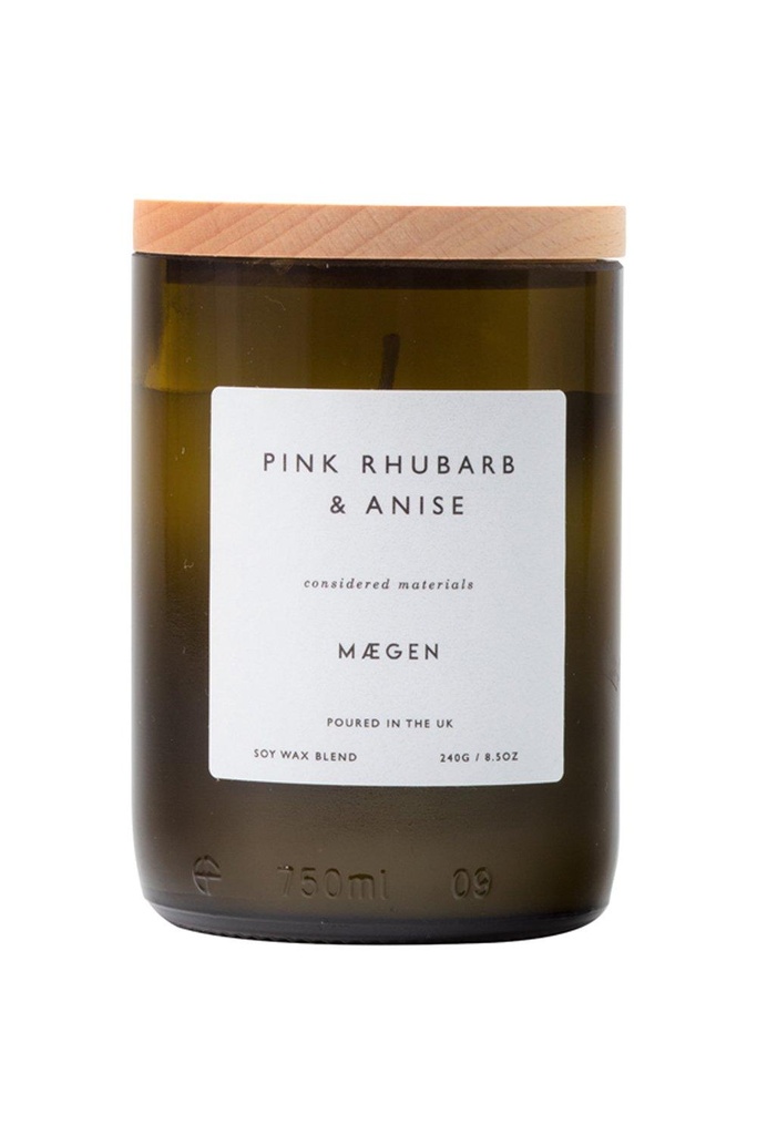 Bougie Maegen pink Rhubarb & Anise