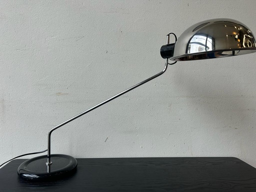 Lampe ABJ Chromé Décentré sur Bras Chromé