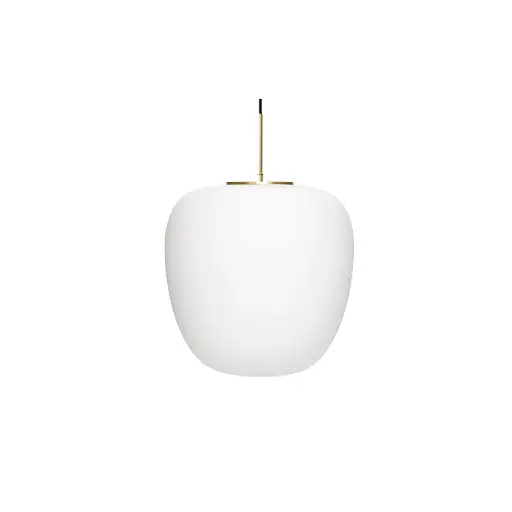 suspension muse pendant globe white 40xh40cm