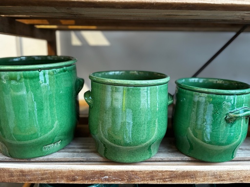 Pot Vert Poignée Jars