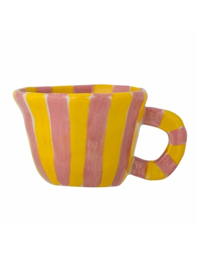 Mini Tasse Rose Grès lignes D7x6(h)